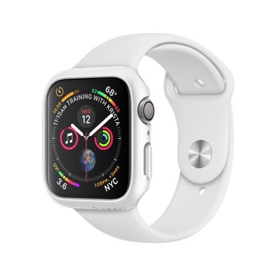 Husa Protectie Ceas Spigen Thin Fit Compatibila Cu Apple Watch 4 / 5 / 6 / SE ( 44mm ), Alb